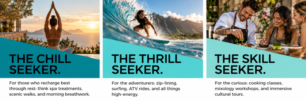 chill seeker, thrill seeker, skill seeker