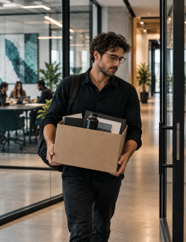 worker leaving job