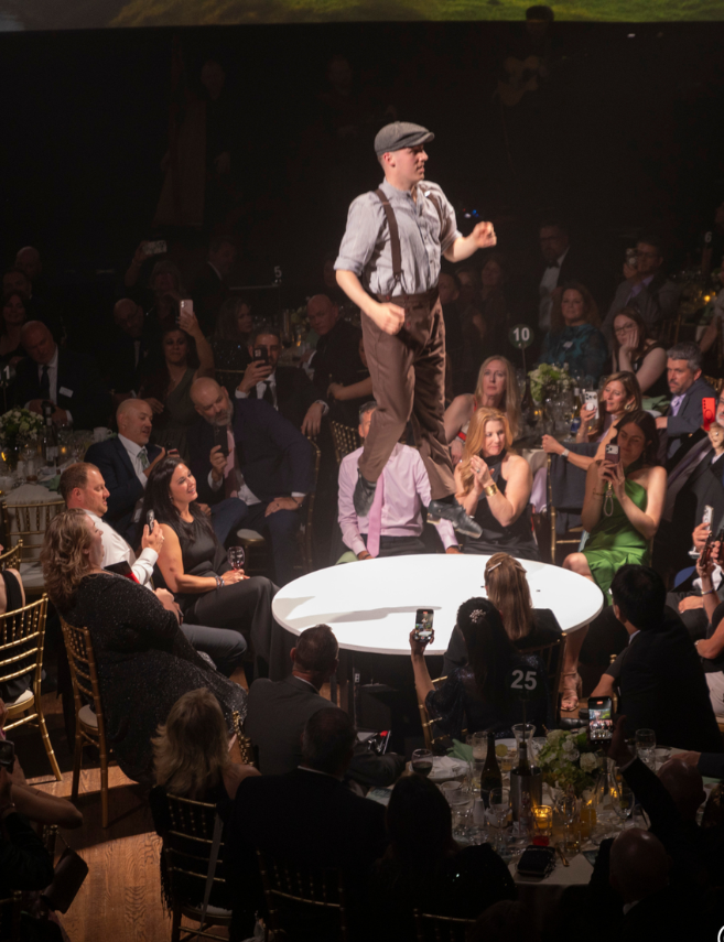 power of novelty irish dancing on table